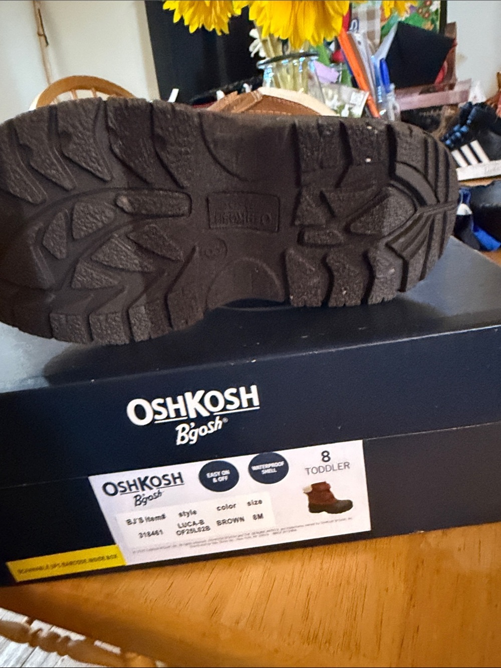 OshKosh B'gosh Brown Toddler Boots with Rugged Sole